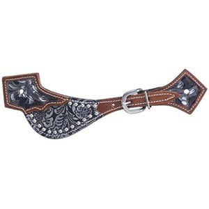 Silver Royal Jameson Ladies Spur Straps Black